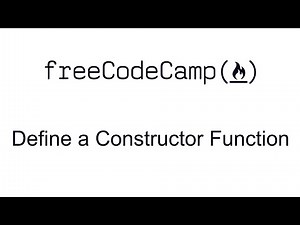 Define a Constructor Function - Object Oriented Programming - Free Code Camp