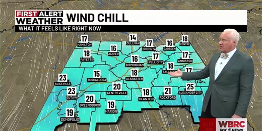 WBRC First Alert Weather: 11 a.m. update