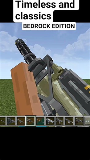 Best minecraft bedrock gun mod #minecraft #minecraftmods #mods