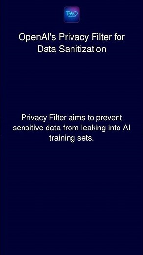 OpenAI's Privacy Filter for Data Sanitization