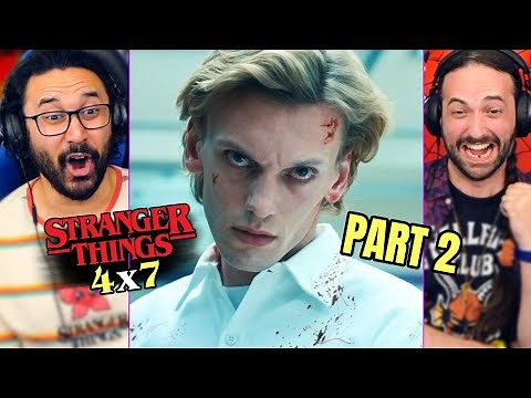 STRANGER THINGS 4x7 REACTION!! PART 2 "Chapter Seven: The Massacre At Hawkins Lab" Season 4 Finale