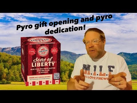 A little pyro demo and a gift from the @VermontPyroBoys802 !