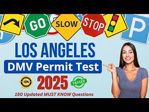 ✅ Los Angeles DMV Permit Test 2025 - Pass on your FIRST TRY with these UPDATED Questions & Answers!