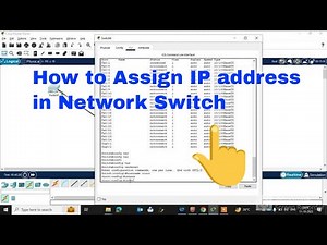 Assign ip address to cisco switch / Assign ip address to vlan