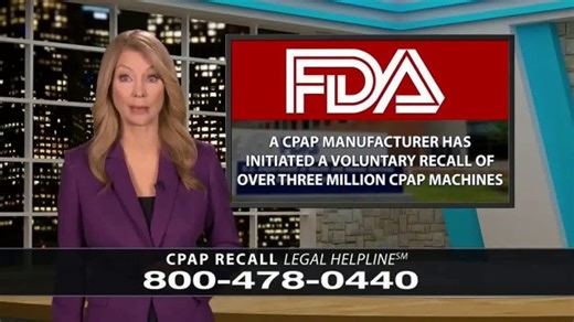 Legal Help Line TV Spot, 'CPAP Recall'
