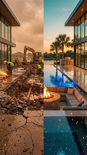 INSANE Backyard Pool Transformation! From Ruins to Luxury Resort 😱