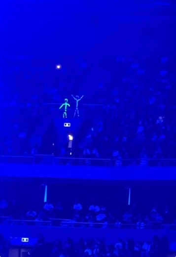 Glow Stick Person at Billie Eilish Concert in Sydney