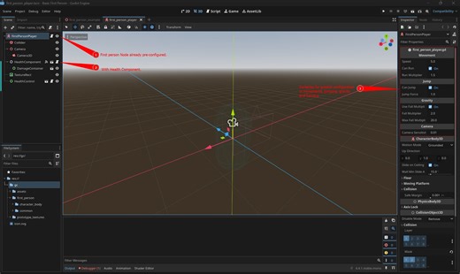 Basic First Person for Godot 4 by Gabriel Cassimiro