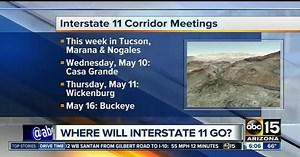 Where should proposed Arizona Interstate 11 go?