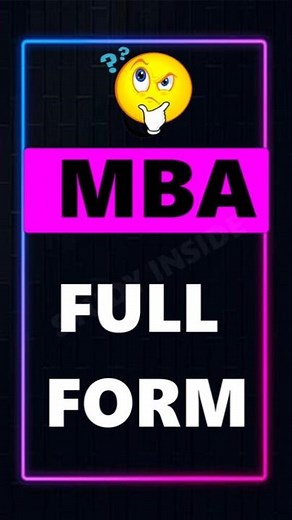 MBA Full Form | What is MBA? | Full Form of MBA? | MBA Full Form Explained in 10 Seconds!