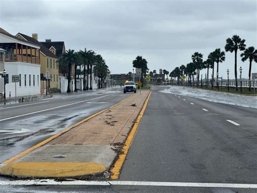 Downtown St. Augustine businesses, homes spared after flood waters flow into historic city