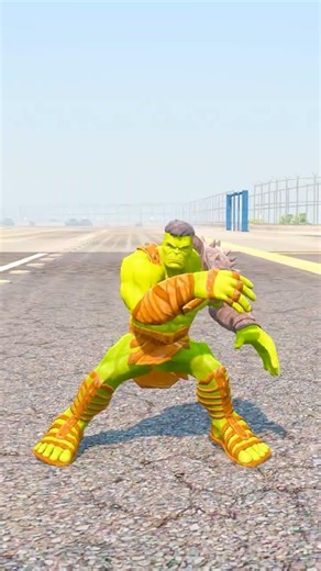 A WORTHY ENDING OF HULK IRONMAN GOKU & RED HULK #gta #gta5 #shorts #gaming