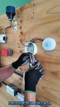 This is how to install a motion sensor from the light fixture 💡