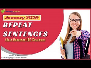 PTE Repeat Sentences January 2020 | Most Repeated Questions | Language Academy Practice with Answers