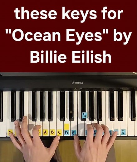 Ocean Eyes - Billie Eilish - piano tutorial