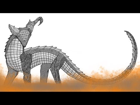 Drawing awesome fire dragon!