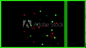 Scanning green and red signals. Red signals are dangerous places and green signals are safe places. green led display