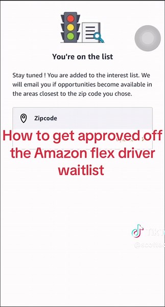 Cómo ser aprobado en la lista de espera de Amazon Flex