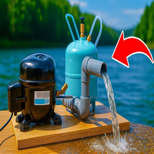 Never Buy a Water Pump Again! A 65-Year-Old Plumber Made His Own Water Pump from an Compressor | Sup | JJ Rocks