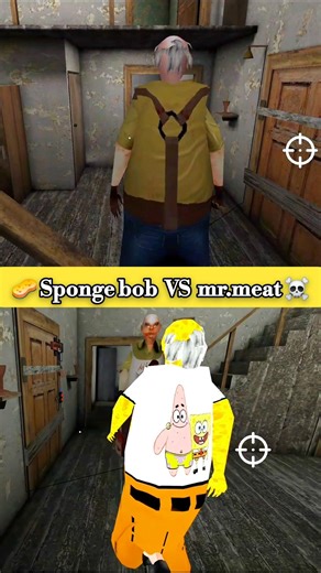 GRANNY HOUSE 🏠 spongeBob 🧽 VS mr.meat 🍖 #spongebob#mrmeat #granny#evolution#new#shorts #gameplay #mp
