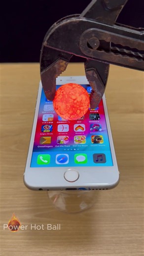 1000℃ Hot Metal Ball vs iPhone 6: satisfying experiment