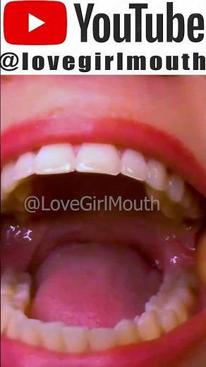 Top Model Mouth Tour | Girl with perfect teeth #mouthtour #uvula #tongue #palate #mouth #teeth