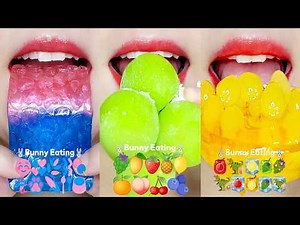 asmr 10 MINUTES COLORFUL JELLY 🍓🍇🍬 MUKBANG SATISFYING & RELAXING 10분 젤리 먹방 모음집 eating sounds
