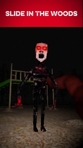 Slide in the Woods Monster 😨 #slideinthewoods #horror #indiehorror