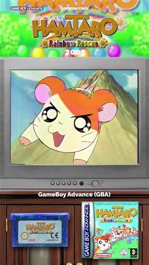 Hamtaro Rainbow Rescue! 🐹 GBA Ad 🇯🇵 (2003) #Platformer