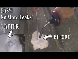 How To FIX Aluminum BOAT Holes, for $5! Weld with Aluminum Brazing Rods! Cheap Leak Repair!