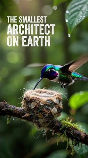 🐦 Hummingbird Builds a Tiny Nest & Lays Eggs | Nature's Miracle 🥚✨