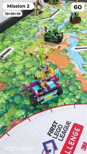 Combining missions 1, 2, & 3 into a single run #fll #fllbioglow #firstlegoleague #spikeprime #lego