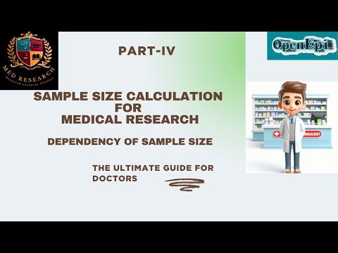 Sample Size Calculation Part IV: Dependency of sample Size