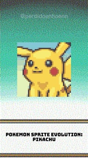 PIKACHU SPRITE EVOLUTION! #pokemon #gaming #shorts