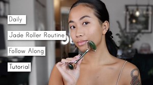 Daily jade roller routine | Follow along jade roller tutorial