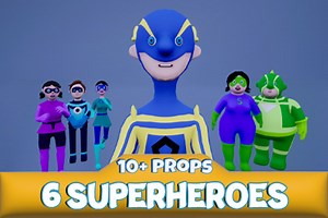 Superheroes Pack (Unity, UE) by hayq_art