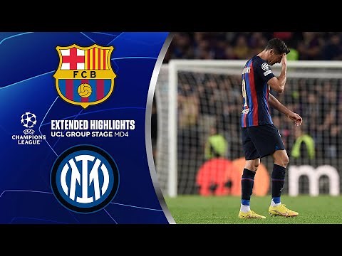 Barcelona vs. Inter Milan: Extended Highlights | UCL Group Stage MD 4 | CBS Sports Golazo