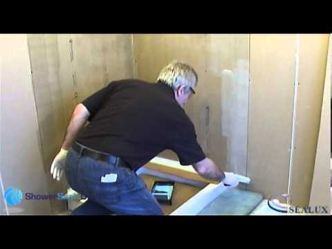 Tanking shower walls and fitting a Sealux Trim
