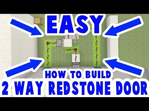 2 Way Redstone Piston Door / Bridge : Minecraft How To Build : xbox + ps3 + ps4 + switch