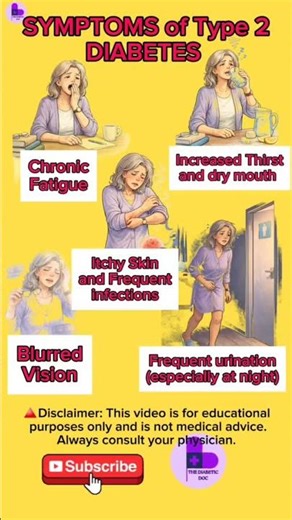 If You Have These 5 Symptoms, Get Tested Now👀💣 #type2diabetes #health #shorts