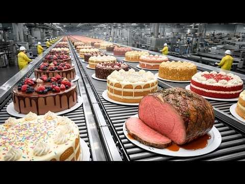 You Won't Believe How Industrially Produced Cakes Are Made!
