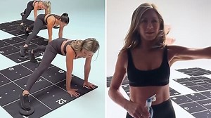 Jennifer Aniston compared to 80s exercise guru Jane Fonda