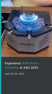 Witness the science and technology behind the design of ClearCorrect aligners at AAO 2025. Backed by Straumann’s 70-year legacy of research and innovation, ClearCorrect is committed to data-driven* precision in product design and treatment planning. ​ ​At Booth #1901 you will be able to explore the Ortho Force Simulator—an interactive tool that brings biomechanics to life. ​ ​See research and development backed by data. Understand the difference. Experience it for yourself at AAO 2025! ​ ​*As sh