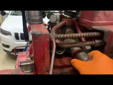 Putting in the hydraulic valves back in the IH 806