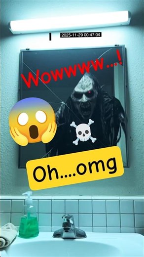 It was JUST a mirror... right? 😈 #​#Shorts #Fyp #ForYouPage​#Viral​#Trending