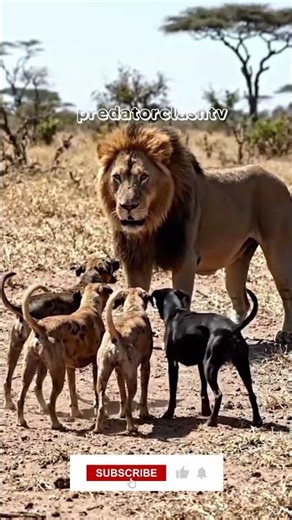 Lion vs Wild Dogs… Outnumbered King in Brutal Pack Attack