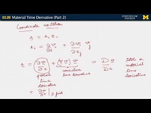 03.09. The material time derivative