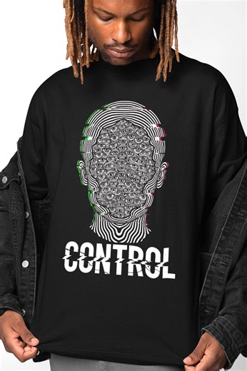 Mind Control Shirt | Psychedelic Face Eyes T-shirt | Surreal Hypnosis Art Tee | Dystopian Weirdcore Graphic - Etsy