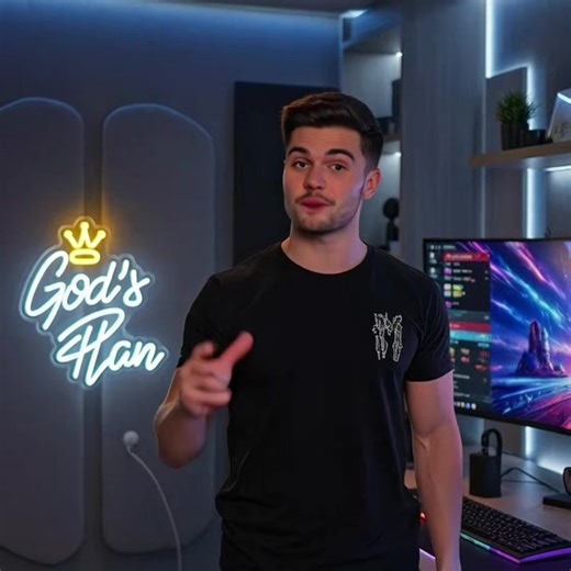 God’s Plan” neon sign that lights up your space with faith and vibes ✨🙏 Perfect for bedrooms, studios, or content rooms — soft glow, bold message, and instant aesthetic upgrade. #GodsPlan #NeonSign #FaithDecor #RoomAesthetic #ViralFinds 🔥
