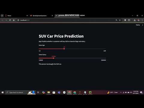 SUV Purchase Prediction System using Logistic Regression (Streamlit ML App)